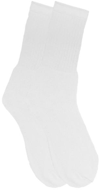 Wholesale Cotton Plus Crew Socks - White - Size 10-13 (SKU 1995105 ...