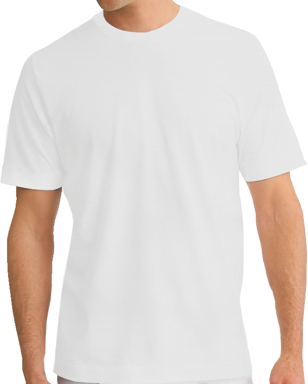 Wholesale Cotton Plus Short Sleeve Crew Neck T-Shirt - White, 6X