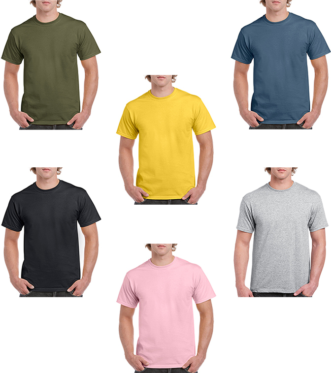 Wholesale Irregular Gildan Short Sleeve T-Shirts - Assorted, Large