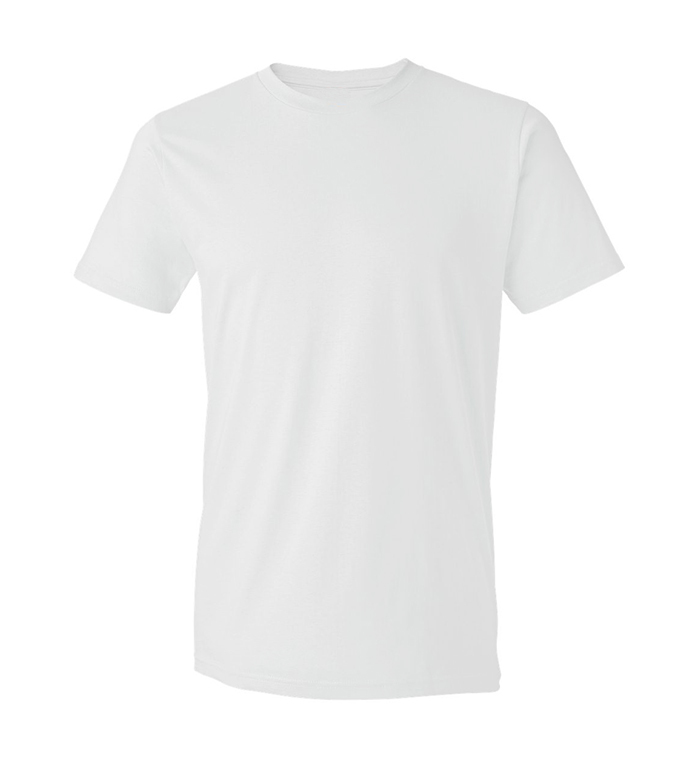 Wholesale Cotton Plus Men's Crew Neck T-Shirts - White, 2 X