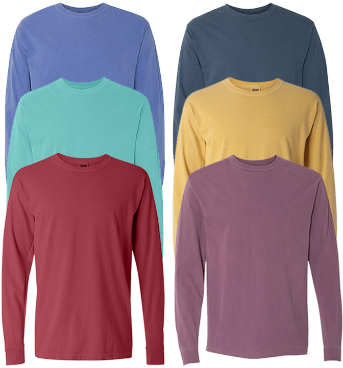 Wholesale Irregular Men's Long-Sleeve T-Shirts - Assorted Colors, 2 X ...