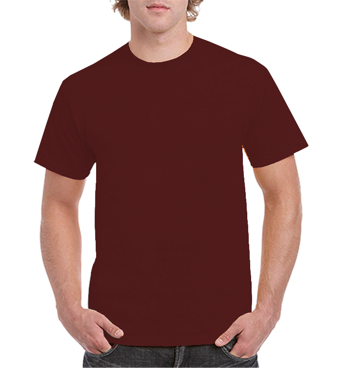Wholesale Irregular Gildan T-Shirt - Maroon, Large | DollarDays