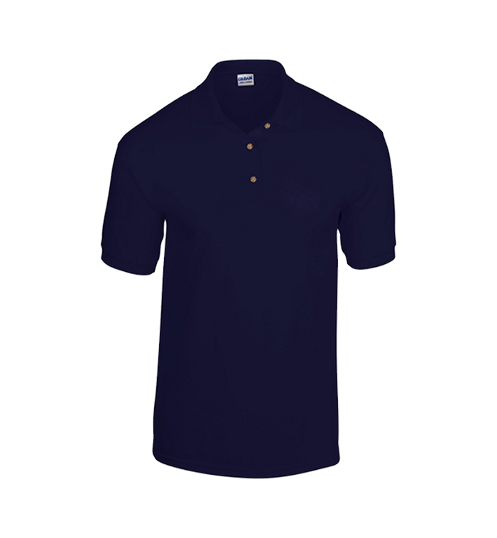 Wholesale Gildan Irregular Polo Shirts - Navy, Medium | DollarDays