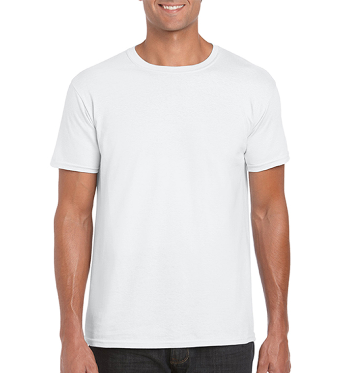Wholesale Gildan Irregular Soft Style T-Shirt - White, XL