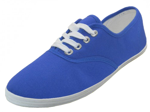 Wholesale Women's Canvas Shoes (Royal Blue)(24x$7.67)