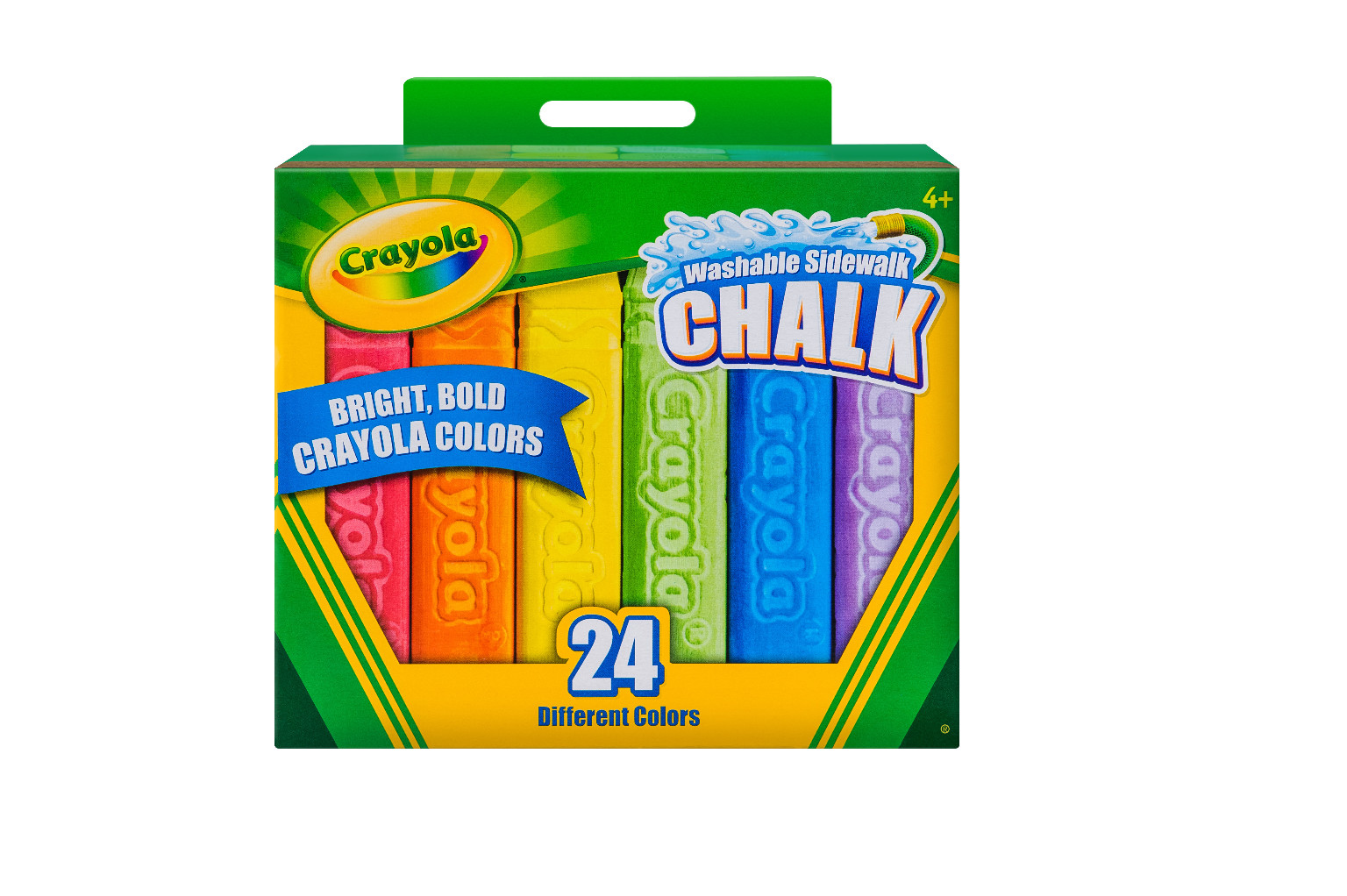 Wholesale 24-Count Sidewalk Chalk With Tropical Colors(212x$3.97)