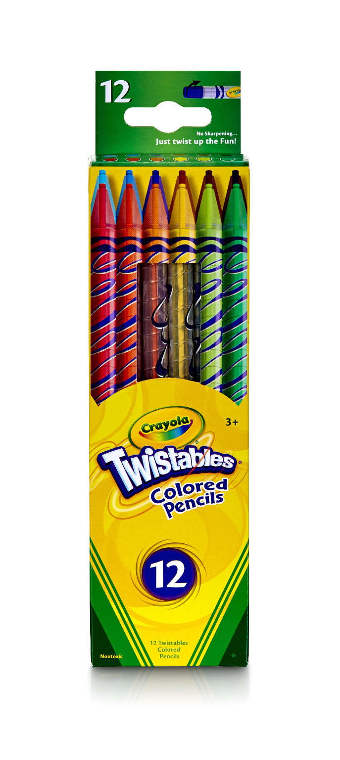 Crayola Twistables Colored Pencils, Assorted Colors, 12/Pack (68-7408) | Quill