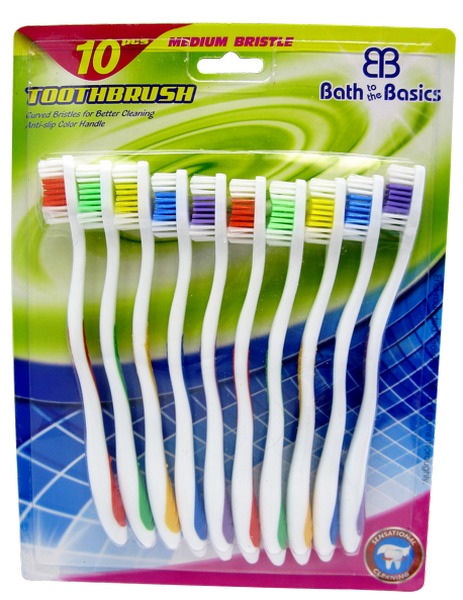 Wholesale 10 Piece Value Pack Toothbrushes (SKU 2316330) DollarDays