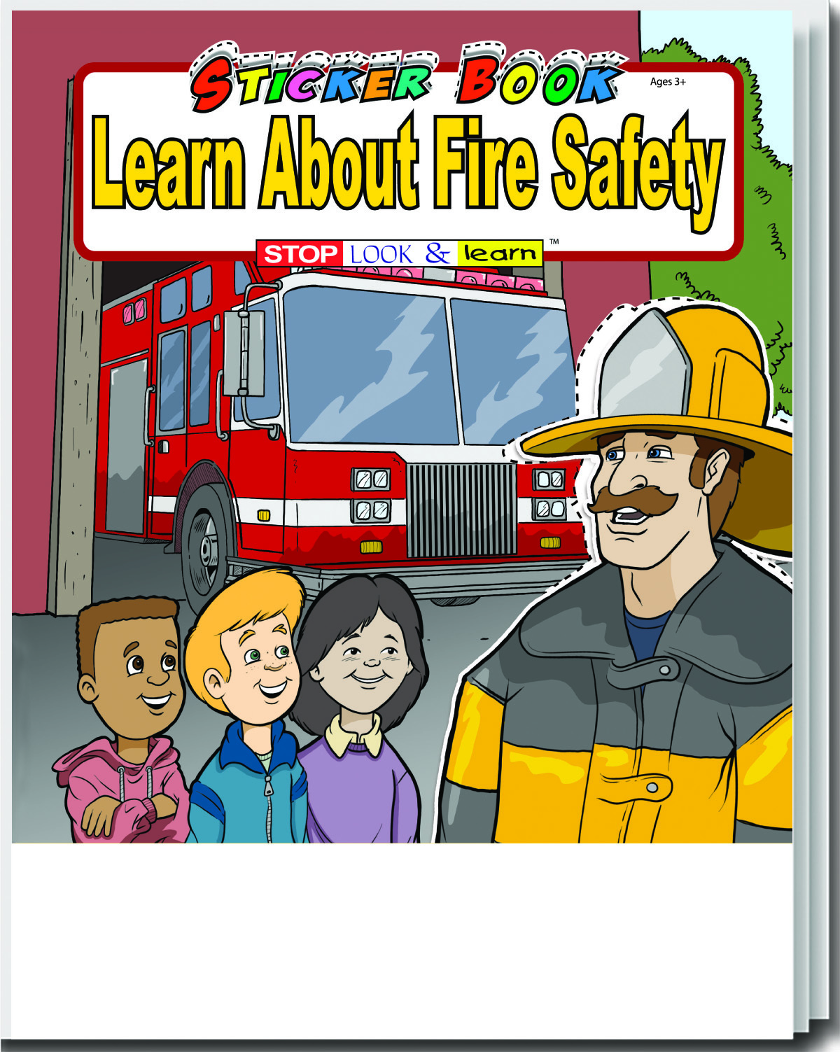 Bulk Educational Fire Safety Coloring Books - Ages 3-11 - DollarDays