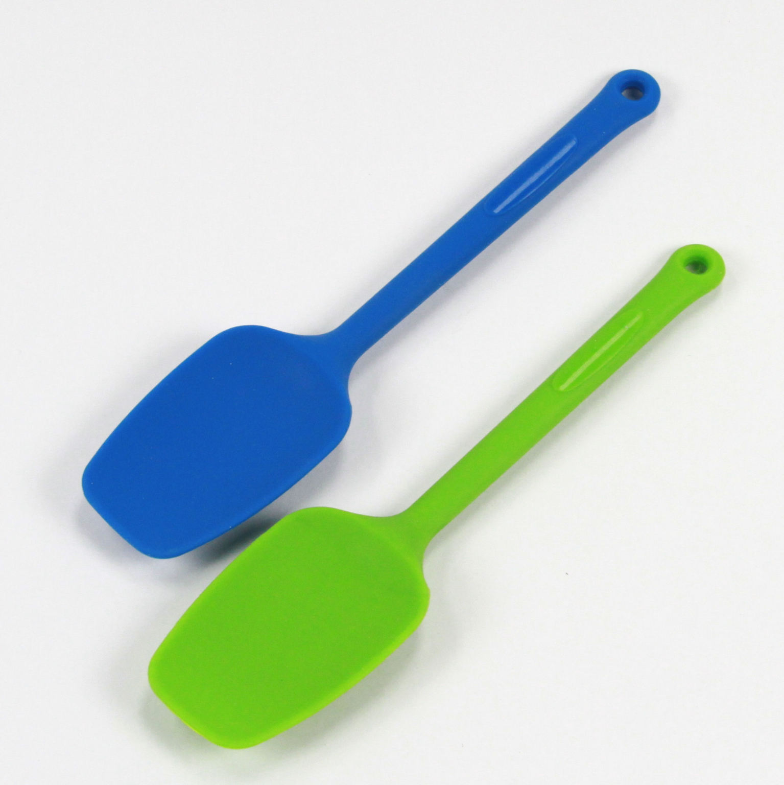 Wholesale Blue and Green Silicone Spoon Spatula(72x$3.32)