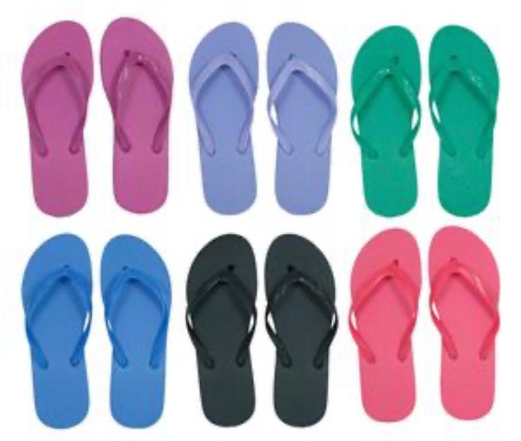 Wholesale Women's Solid Flip Flops - Assorted (SKU 2304023) DollarDays