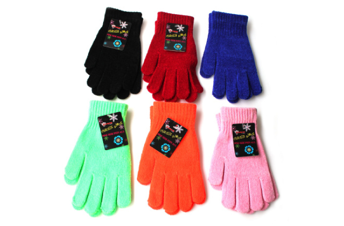 Wholesale Women's Chenille Gloves - One Size