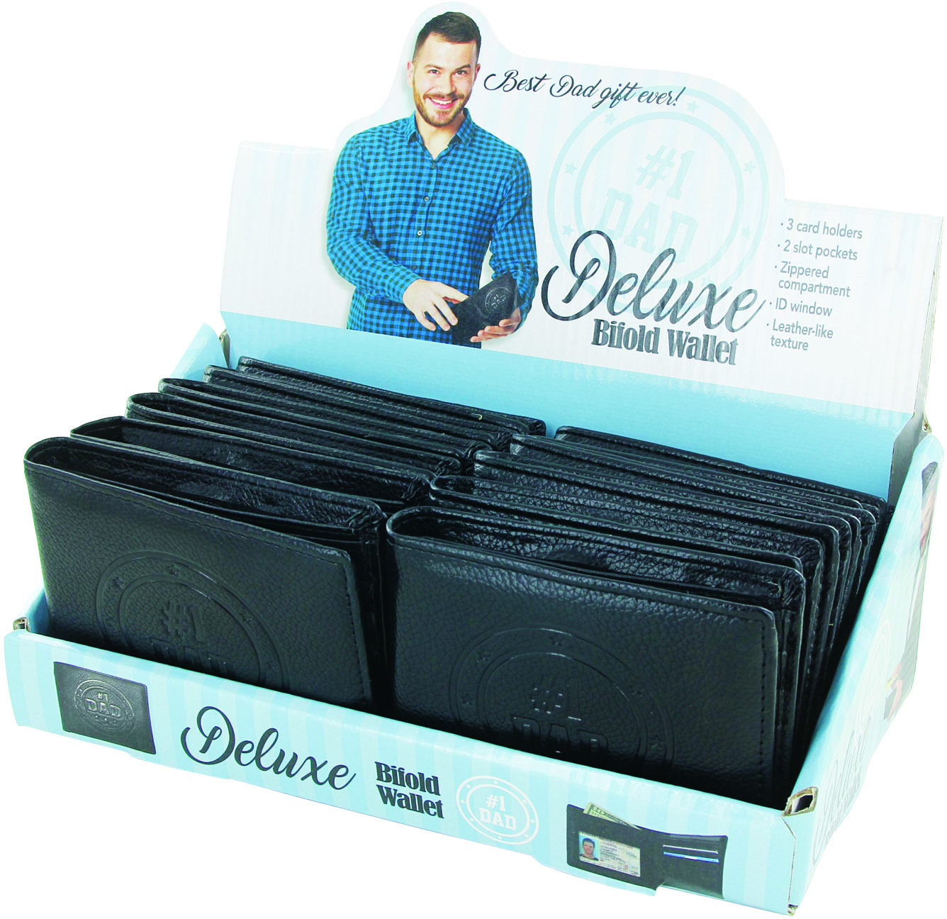 Wholesale Dad Leather Wallet(24x$3.59)