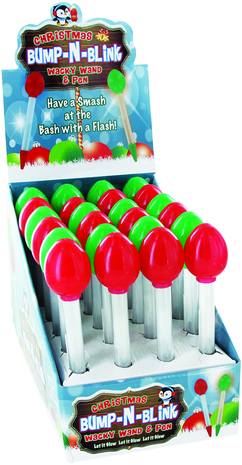 Wholesale Christmas Bump-n-Blink Wand Pen(48x$1.85)