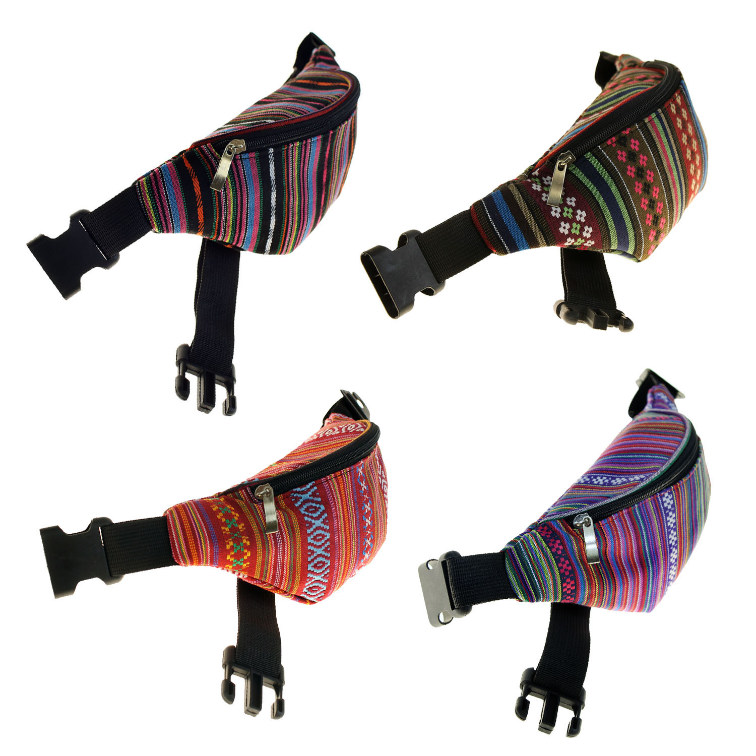 Wholesale Guatemalan Print Fanny Packs(24x$4.39)