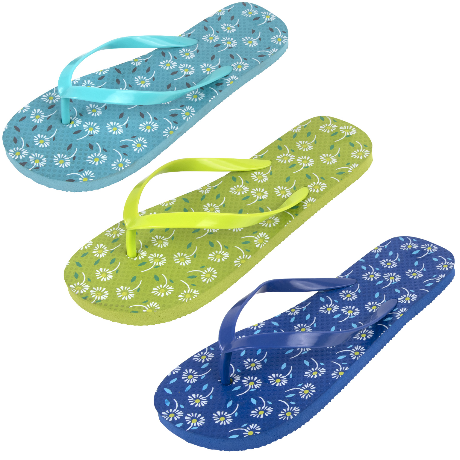 Wholesale Floral Flip Flops - Assorted Colors & Sizes - DollarDays