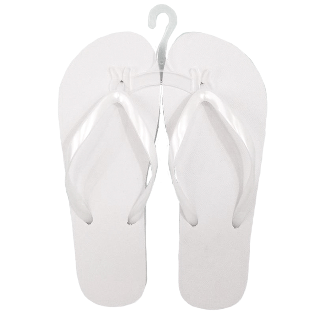 Wholesale Women's Flip-Flops - White, S-XL | DollarDays