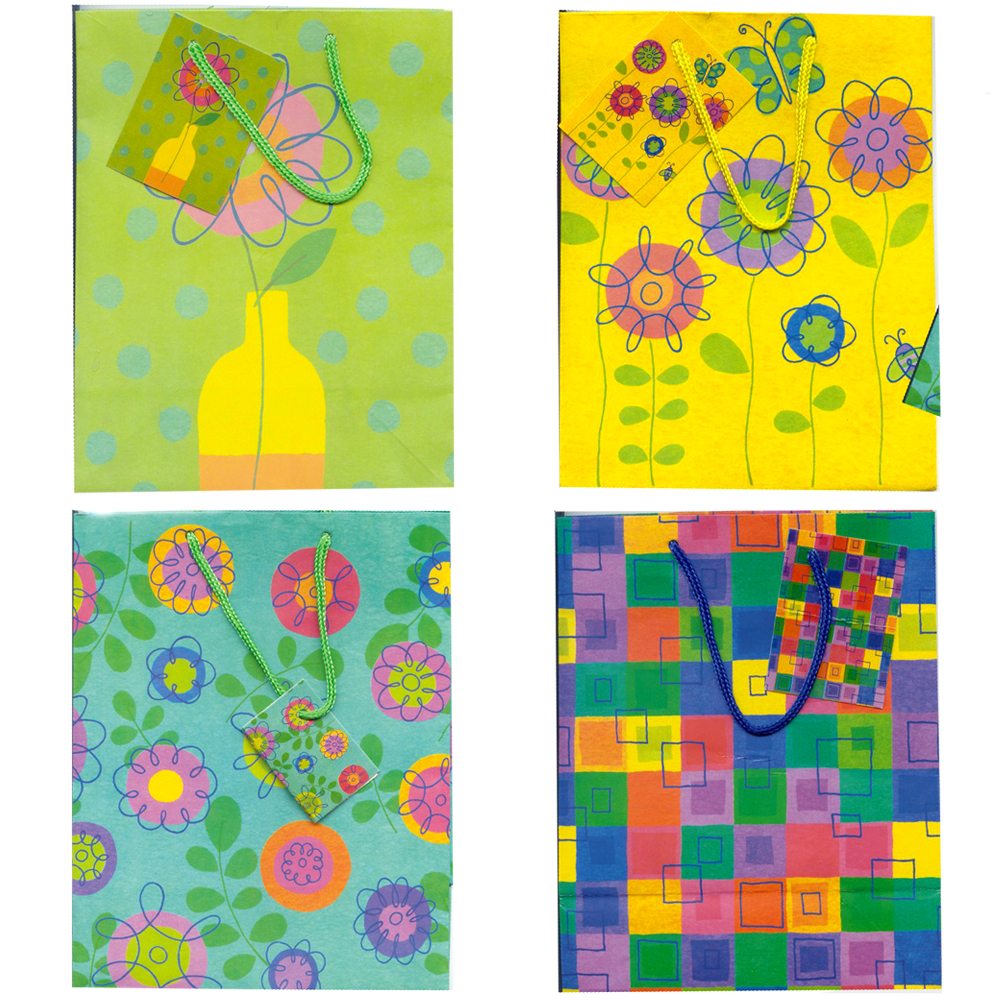 Premium Everyday Print Gift Bags, 12 1 / 2 "X 10 1 / 4" x 5(108x$0.71)