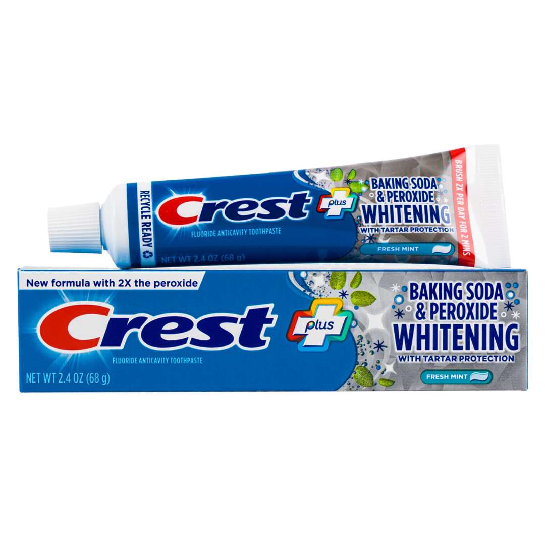 Wholesale Crest Baking Soda and Peroxide Toothpastes, 2.4 oz