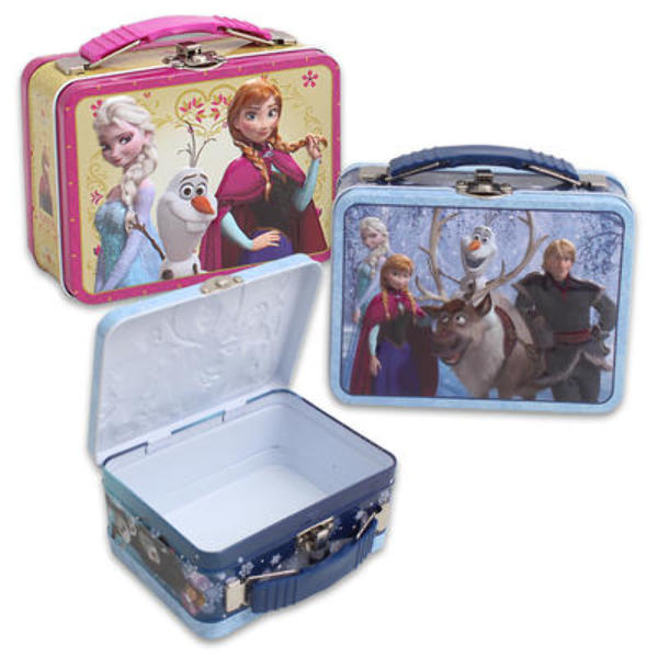 Wholesale Disney Frozen Embossed Tin Tote Box(48x$2.61)