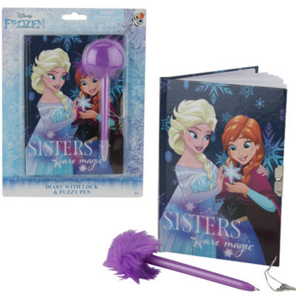 Wholesale Disney Frozen Diary With Marabou Pen(48x$2.16)