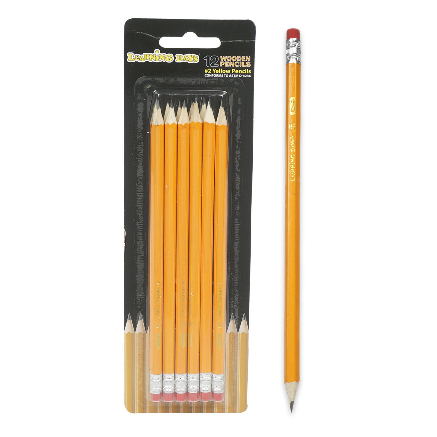 Wholesale #2 Pencils - 12 Count, Yellow, Pre-sharpened | DollarDays