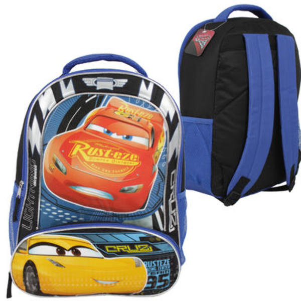 16.5" Disney Pixar Cars Rust-Eze With Pencil Pouch - Black(12x$12.45)