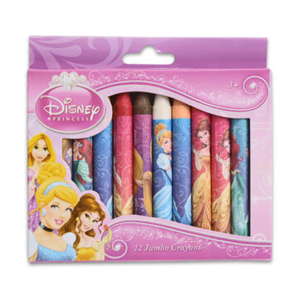 Wholesale Disney Princess Jumbo Crayons - 12 Count | DollarDays