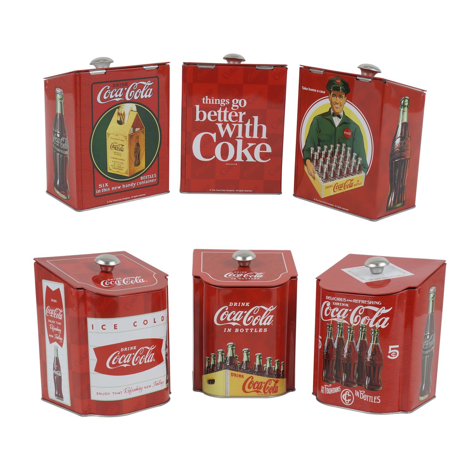 Wholesale Coca Cola Nostalgia Salt Box Caddy - Assorted | DollarDays