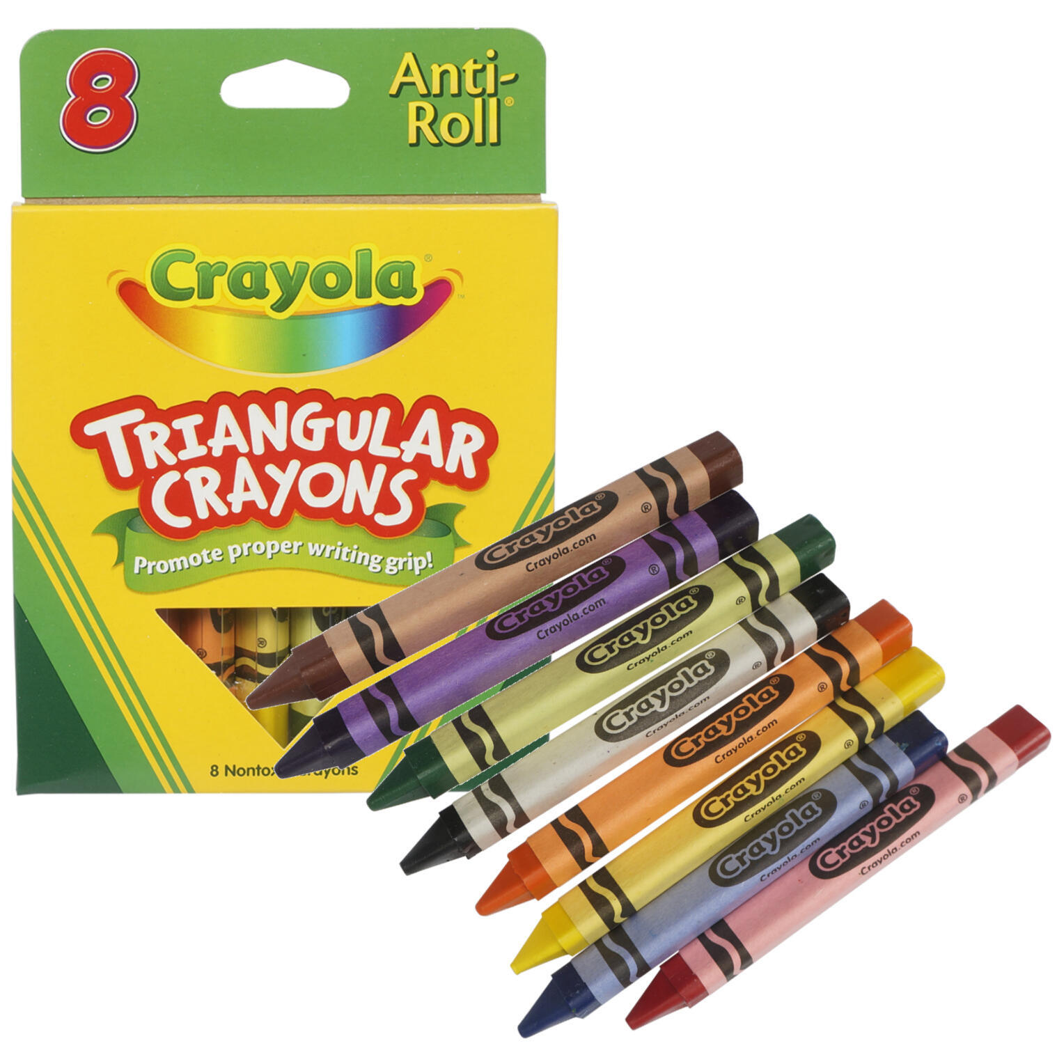 Wholesale Crayola Triangular Crayons - 8 Count (SKU 2337326) DollarDays