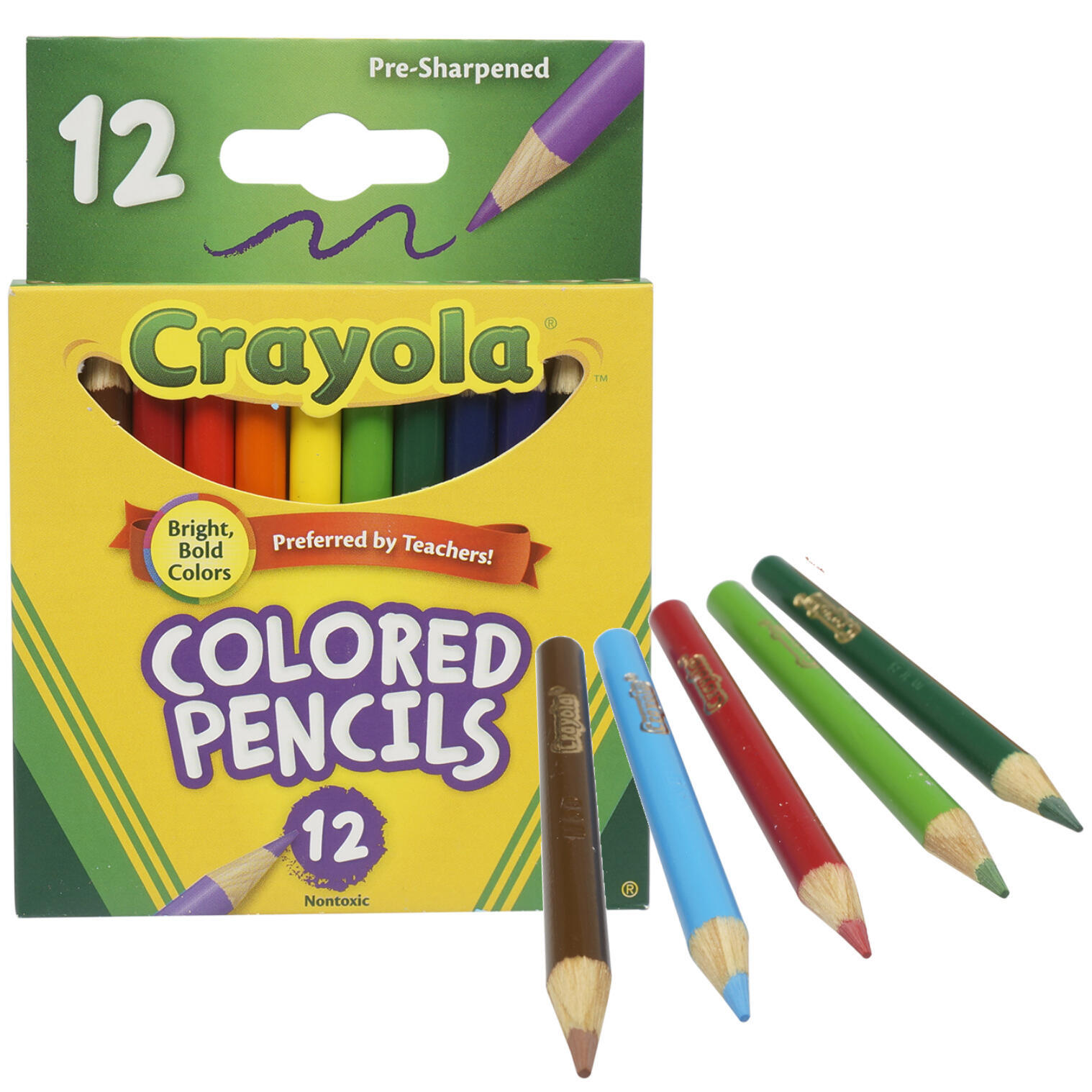 Wholesale Crayola Pre-Sharpened Short Colored Pencils - 12 Count (SKU ...