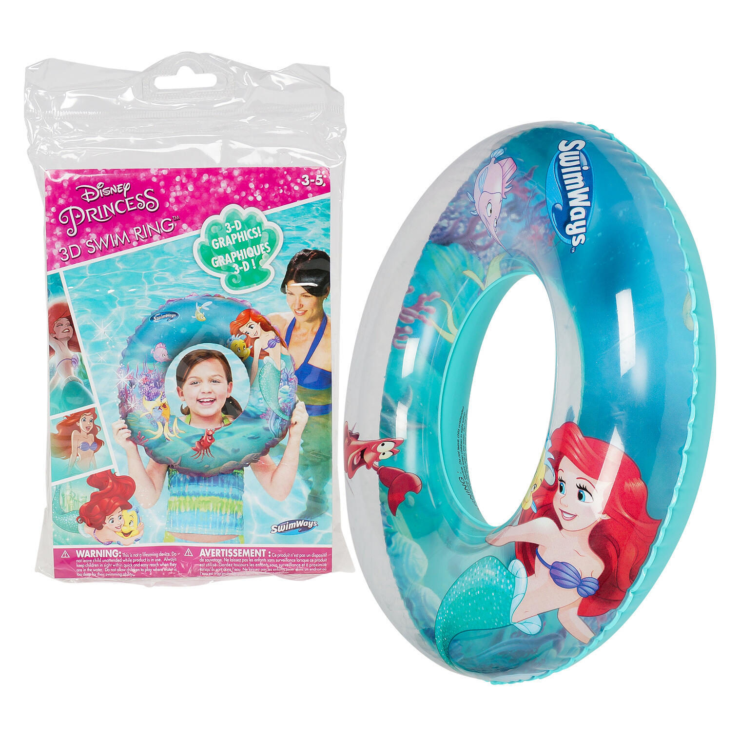 Wholesale Disney's The Little Mermaid 3D Swim Ring | DollarDays