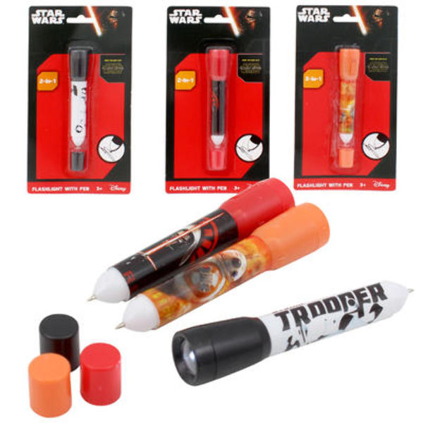 Wholesale Star Wars Flashlight With Pen 2-In-1(24x$0.88)