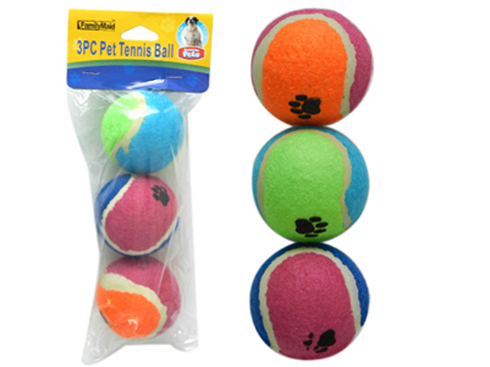 Wholesale Pet Toy Tennis Ball - Assorted Color - 3 Pack (SKU 2340495 ...