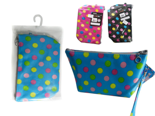 Wholesale Polka Dot Print Cosmetic Bag(24x$1.70)