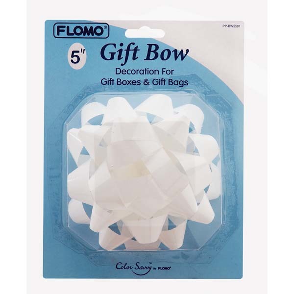 Wholesale 5" White Only Package Gift Bow(36x$1.13)