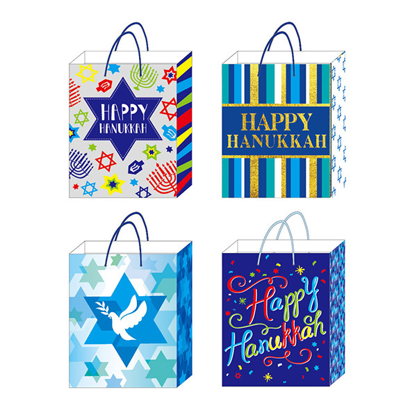 Wholesale Medium Hanukkah Festival of Lights On Matte(180x$0.78)