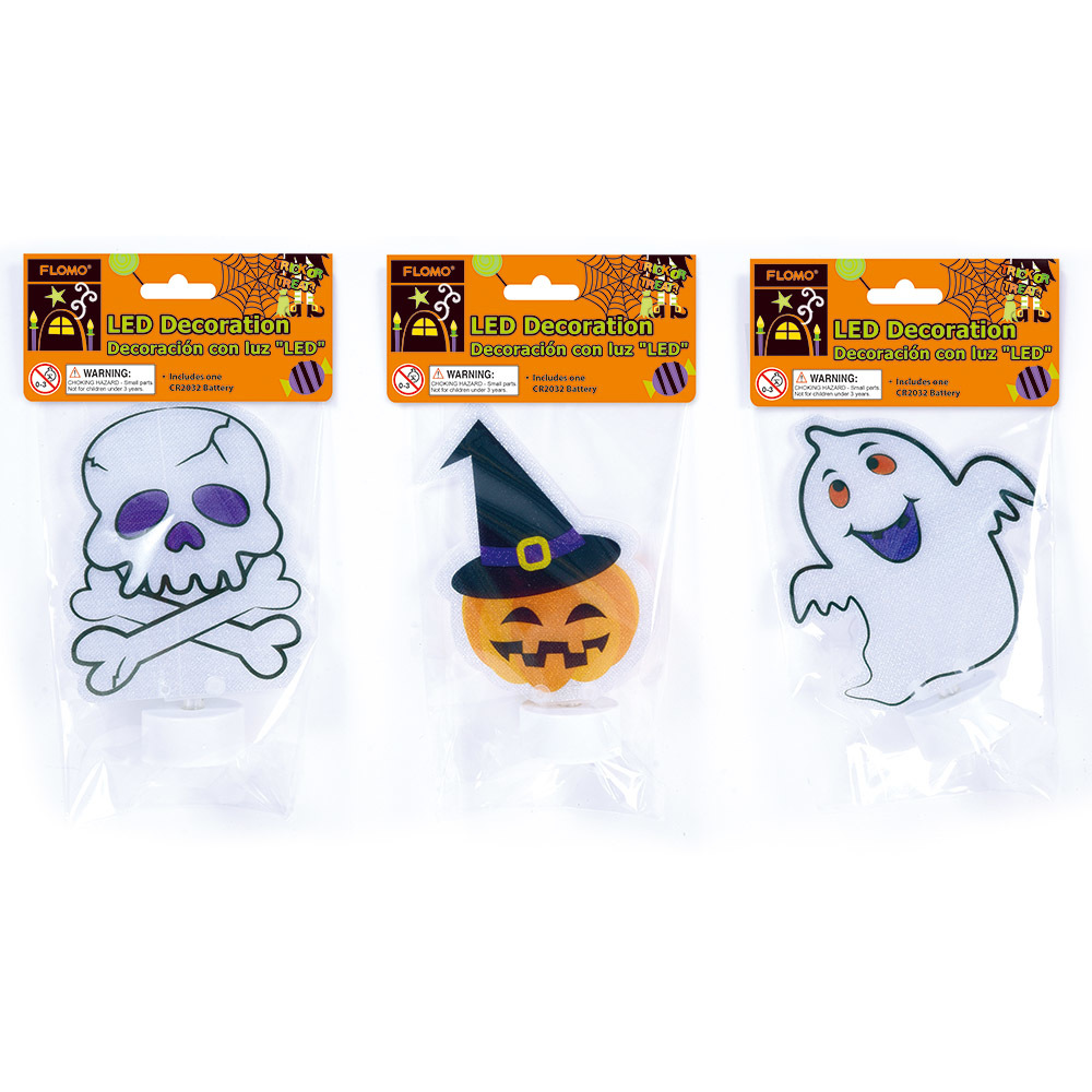 Wholesale 5.25" Halloween Led Light-Up Characters(72x$1.68)