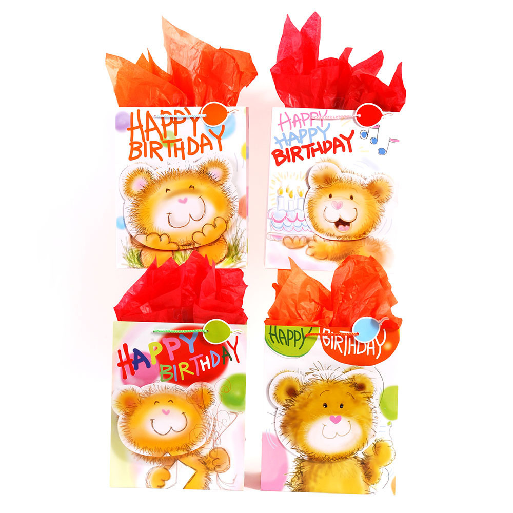 Extra Large Matte Finish Happy Bear Birthday Waggle Head Gi(108x$1.65)