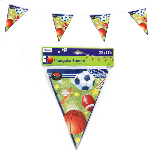 All Star Sports Printed Triangular Banner (8 Count)(36x$1.44)