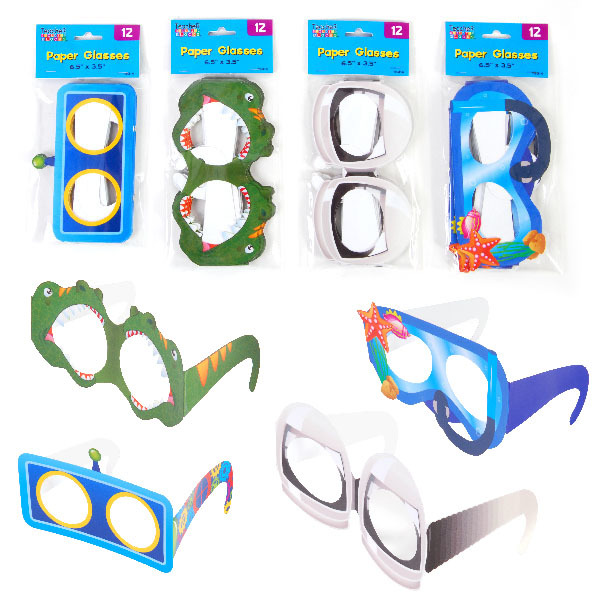 Wholesale Silly Paper Glasses(48x$1.55)