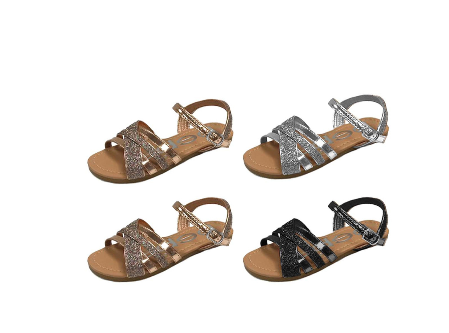 Wholesale Girls' Multi-strap Sandal - Assorted (SKU 2335701) DollarDays
