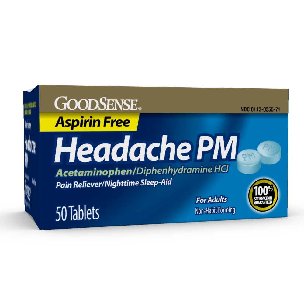 Wholesale GoodSense Aspirin Free Headache Pm 50 CT(12x$3.85)