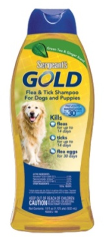 Sergeant's Gold Flea & Tick Shampoo Dog / Puppy Green T(12x$8.50)