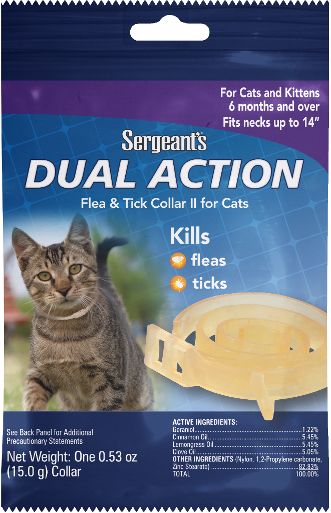 Sergeant's Dual Action Flea & Tick Collar Ii For Cats &(72x$4.64)