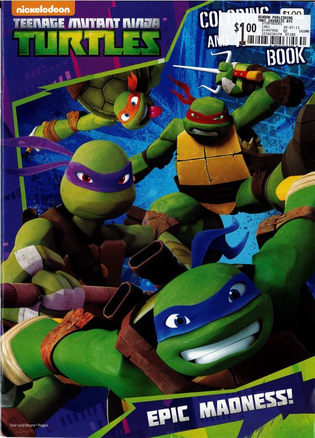 Wholesale Teenage Mutant Ninja Turtles Color Activity Book