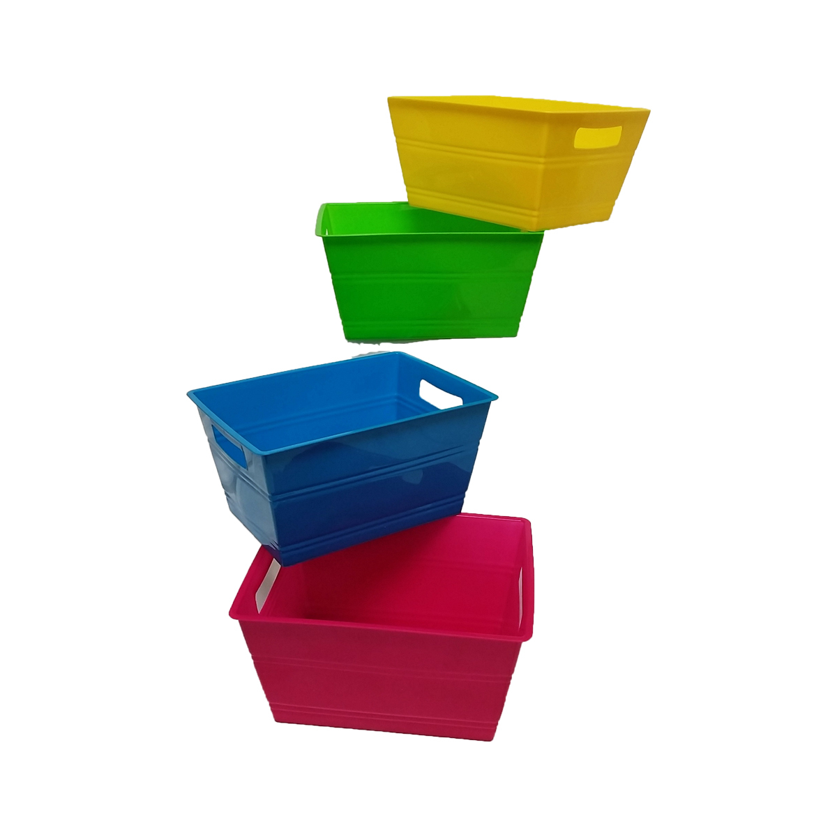 Wholesale Rectangle Plastic Tub With Handles(48x$1.29)