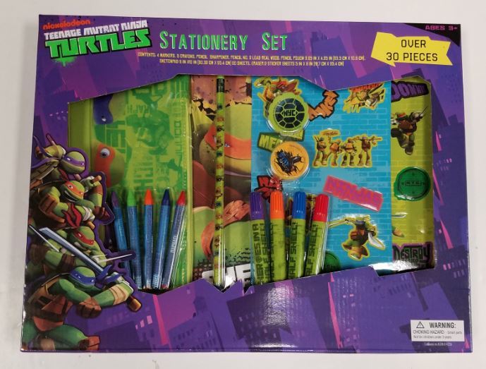 Wholesale Teenage Mutant Ninja Turtles Stationery Set(6x$4.22)