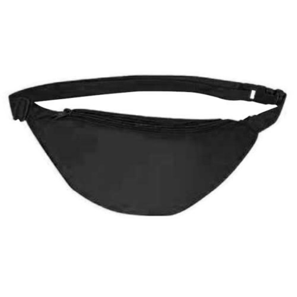 Wholesale One Pocket Fanny Pack - Black (SKU 2333776) DollarDays