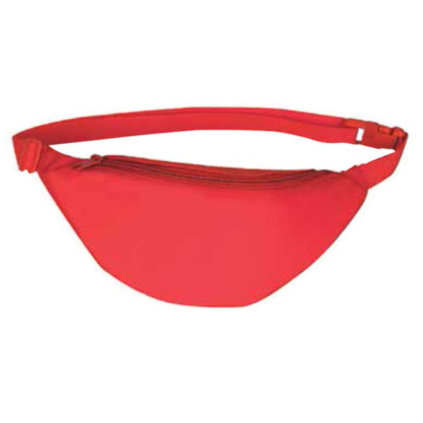 Wholesale One Pocket Fanny Pack - Red | DollarDays